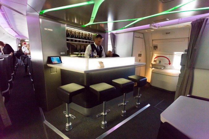 Virgin Australia 777 Business Class Bar
