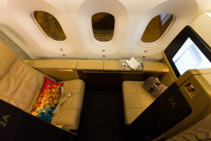 Etihad 787 First Class Seat 2A